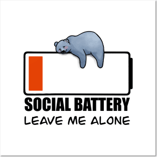 Social battery Posters and Art